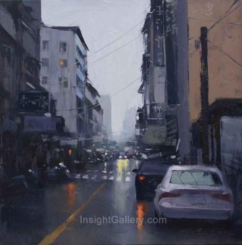 Taiwan Alley in Purple Grey by Hsin-Yao Tseng